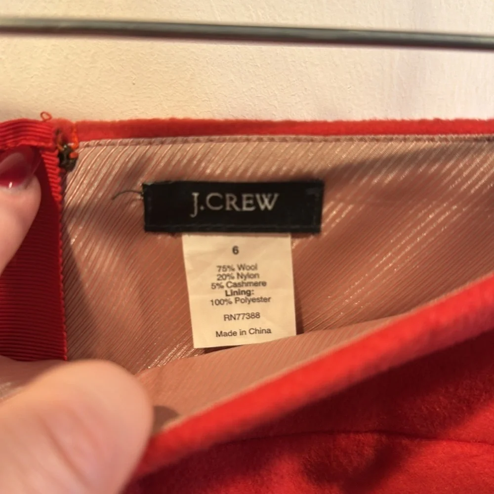 J. Crew Pencil Skirt Size 6 Wool Blend